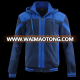 custom wholesale mens clothing two color patchwork hooded hoodies cotton pain simple blank full  zip up sweatshirts for gym