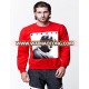 Cotton custom printed mens sweater